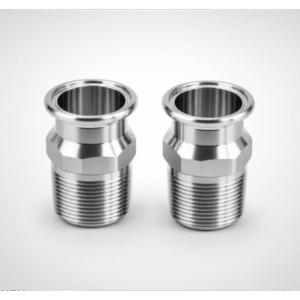 Kit de Adaptadores Tri-Clamp a NPT 1″ Macho (× 2) / Conexión a Instalación Tri-Clamp / Para Enfriador RackChiller RDHX PRO / Adaptadores BSPP NPT FD83 Disponibles / Hoffman