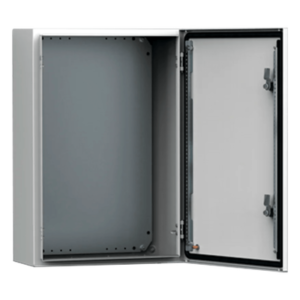 Gabinete de Uso Exterior MAS 300 x 250 x 155 mm (11.8 x 9.8 x 6.1 in) NEMA 4/12/13; IP66; IK10 de Acero Dulce 1.5 mm con Platina de Montaje Incluida Color Gris Claro