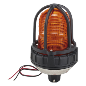 Luz estroboscópica para ubicaciónes peligrosas, montaje tipo tubo, 12-24 VCD, color Ámbar