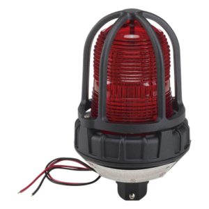 Luz estroboscópica para ubicaciónes peligrosas, montaje tipo tubo, 12-24 VCD, color Rojo