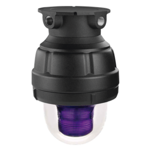 Luz de advertencia LED a prueba de explosion Homologado UL y cUL para Clase I, División 1, Grupo C y D; Clase I, División 2, Grupos A y B; Clase II, División 1, Grupos E, F y G; Clase III, Color Magenta a 24 VCD