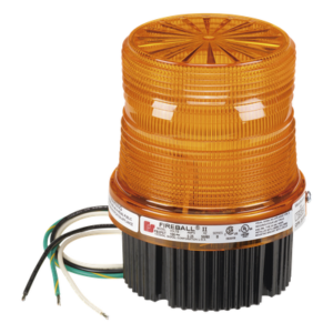 Luz de advertencia estroboscópica Fireball®, Listado por UL y cUL, 120 VCA, color ámbar
