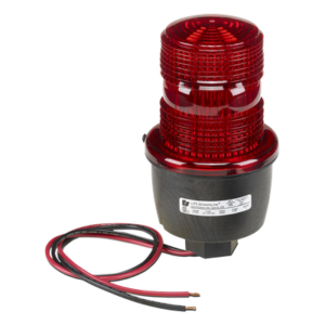 Luz de advertencia LED serie Streamline, 24 Vcc, montaje en tubo, rojo
