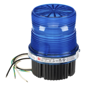 Luz Estroboscópica Fireball® / 120 VAC 50/60 Hz / Montaje Superficie o Tubo 1/2" NPT / Domo Ambar / Uso Industrial y Señalización Privada