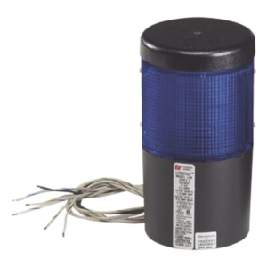 Módulo de Luz LED LITESTAK / Modelo LSLD-024-B / 24 VAC/DC / 0.080 A / Lente Azul / Plug-in / Uso Industrial