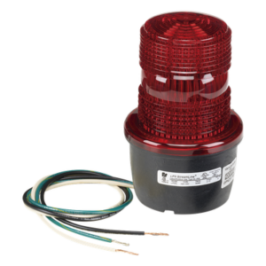 Luz de advertencia LED serie Streamline, 120 Vca, montaje en tubo, rojo