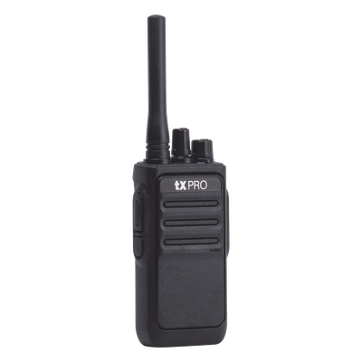 Radio Portátil Analógico UHF 400-470 MHz / 2W / 16 Canales / VOX Manos Libres / Batería 6-8 hrs / CTCSS/DCS / 161 g (5.68 oz)