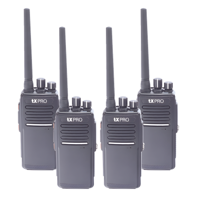 KIT de cuatro radios TX680AV y dos cargadores adicionales