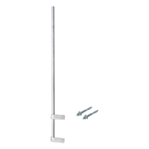 Mástil Liviano de Pared de 1.5 m (Diam. 1-1/4") con Cejas de Fijación Soldadas, &iexcl;No se gira! Incluye Taquetes para instalación.