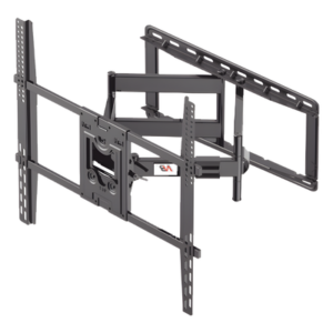 Montaje de Pared Universal Giratorio SP5-NB / Pantallas de 75" a 110" / VESA 400x400 a 800x600 mm / Carga 90.9 kg (200 lbs) / Inclinación +10° a -5° / Rotación 45° / Distancia de Pared 7.2 a 70 cm / Acero