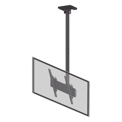 Montaje de Techo para Pantallas de 32"- 75I"| VESA 100 X 100 HASTA 400 X 400| Capacidad Máxima de Carga 50Kg
