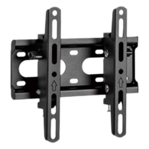 Soporte de Pared con Inclinación para monitores hasta 43"|Compatible VESA 75x75 a 200x200 | Capacidad de Carga 45 kg | Separación de la pared 53 mm | Fabricado en acero | Color Negro