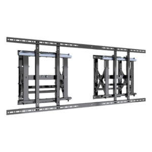 Soporte Estructural Modular para Pantallas | Altura Ajustable de 200 mm a 1600 mm | Ancho 600 mm | Profundidad 134 mm a 300 mm | Diseño Metálico| Compatible con Diferentes Tamaños de Pantallas |Soporta Formato Horizontal y Vertical.
