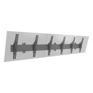 Soporte de Pared para TV / Riel Triple 400T / Capacidad 110 lbs (50 kg) / Compatible 32"-65" / VESA 100x100-600x400 mm / Ajuste Ángulo 5°-15° / Montaje Profesional