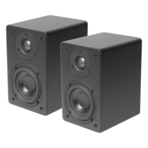 PAR de Altavoces de Estantería | Woofer de 4'' | Tweeter de 1 | Acabado negro mate | 40 watts | 8ohms