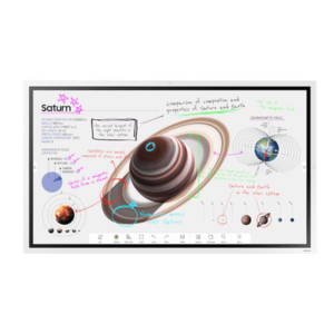 Pizarra Interactiva Digital / 55" 4K UHD (3840x2160) / Touch IR 20 Puntos / Whiteboard 4 Usuarios Simultáneos / Tizen 9.0 / WiFi / VESA 400x400
