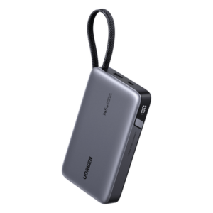 Power Bank 20000mAh con Cable Integrado / Carga Rápida 100W / USB-C PD 3.0 / 4 Celdas Li-ion / 72Wh / Carga Múltiple 145W / Compacto 139x80x27mm