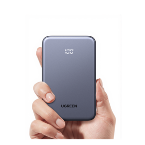 Power bank Ultradelgado 10000mAh / 20W Máximo / Puerto USB-C PD3.0 PPS / Puerto USB-A 22.5W / Batería Polímero de Litio / Pantalla Digital / Carga Rápida 3 Horas / Protocolos Múltiples / Protección