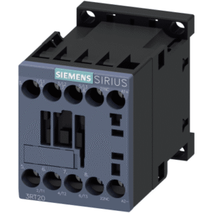 Contactor de Potencia SIRIUS 3RT2 / AC-3e/AC-3 9 A / 4 kW a 400 V / 3 Polos / 24 V DC / 1 NC Auxiliar / Bornes de Tornillo / Tamaño S00 / IP20 / Montaje en Carril DIN 35 mm