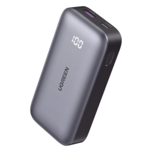 Mini Power Bank 30W | 10 000 mAh | 2 Puertos PD3.0, USB C+A | Carga Rápida | Pantalla Digital | Compatible con iPhone 16 Pro Max/15/14, MacBook Air, iPad, Galaxy S24 Ultra, | Color Negro.