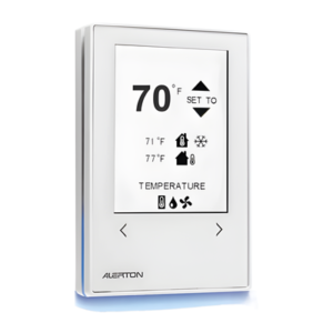 Microset 4 BACnet MS/TP / Sensor de Pared con Pantalla Táctil de Vidrio Reforzado / Sensores de Temperatura y Humedad / Alerton by Honeywell / Procesador ARM Cortex-M4