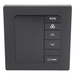 INNCOM e7 EMS / Termostato de Gestión Energética / 100-277 VAC / FCU 2 y 4 Tubos / BACnet MS/TP y Wi-Fi / Sensor PIR / Ónix Negro