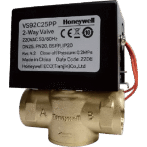 Válvula de control eléctrica de 3 vías tipo bola para fan coil, 220 V CA, DN15 (1/2"), conexión NPT