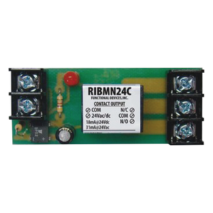 Relevador de control piloto SPDT de montaje en riel de 2.75 pulgadas, bobina 24 VAC/CD, contactos de 15 A