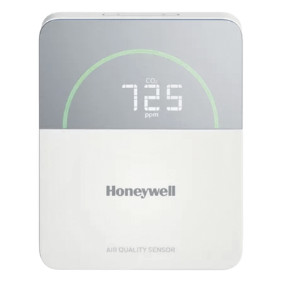 Sensor de Calidad del Aire Interior 5 en 1 / Temperatura, Humedad, CO2, PM2.5 y TVOC / Display con Anillo LED de Color / BACnet MS/TP, Modbus RS-485 y Sylk Bus / Alimentación 24 VAC/VDC / Montaje en Pared o Caja Gang