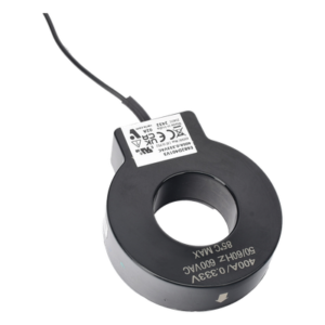 Transductor de corriente de núcleo sólido con salida en voltaje, 400 A, para monitoreo de energía y registro de datos