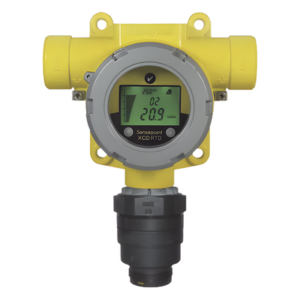 Detector de gas fijo remoto con sensor de oxígeno (O2) 0-25%, transmisor antiexplosión Clase I Div. 2, carcasa de aluminio, salida Modbus y 4-20 mA