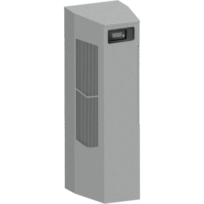 Aire Acondicionado Narrow SpectraCool Interior / 8000 BTU / 115 Vca / 1 Fase / Refrigerante R513A / Acero / Gris Claro RAL 7035 / NEMA 4 / 3R / -40 a 55°C / Montaje Muro Lateral