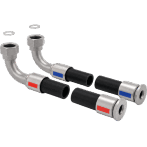 Kit de Mangueras Flexibles 4.5 m (14.8 ft) para RackChiller RDHX PRO / Conexión Hembra 1" BSPP con Junta Plana / Conexión Tri-Clamp / Adaptadores BSPP NPT FD83 Disponibles / Hoffman
