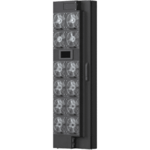 Enfriador de Puerta Trasera Activo para Rack 42U / Ancho 800 mm (31.5 in) / Capacidad hasta 78 kW / Refrigeración por Agua Fría / 12 Ventiladores DC Hot-Swap / Hoffman RackChiller RDHX PRO