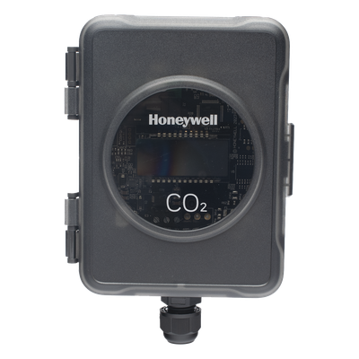 Sensor de CO2 para Ducto de Aire con Pantalla LCD / NDIR de Doble Longitud de Onda / Rango 0 a 9999 ppm / Salida Analógica 0-10V, 2-10V, 4-20mA / Autocalibración Automática / IP65 NEMA 4