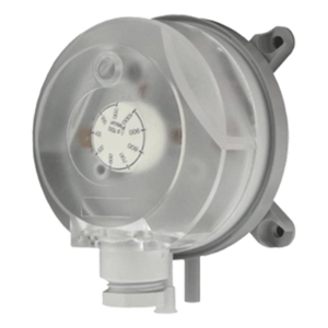Interruptor de presión diferencial ajustable con perilla de doble escala para aplicaciones HVAC
