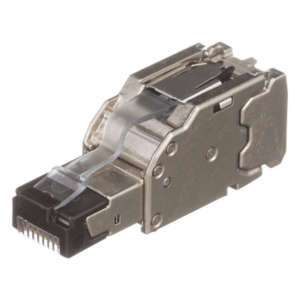 Plug RJ45 Blindado, Instalación Recta, Terminación en Campo Certificable, Compatible con Cat5e, Cat6 y Cat6A, Color Plata