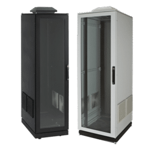 Gabinete de Telecomunicaciones ProLine V/D, 700 mm de Ancho, 800 mm de Profundidad, Ventilador Tipo 1 / Filtro 600 CFM, 42 UR, Color Gris Claro