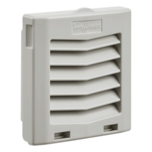 Rejilla de Escape para Ventilador con Filtro HG / Protección IP54 / Compatible con Ventiladores HF04 de 4 in (102 mm) / De Plástico / Color Gris Claro