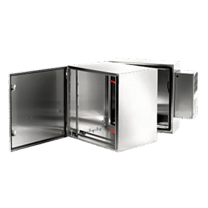 Gabinete de Pared ProTek / Bisagra Doble / AC Tipo 4 4X 12 / Acero Inoxidable 304 / 12U / 621 mm (24.4 in) Alto x 600 mm (23.6 in) Ancho x 789 mm (31.1 in) Fondo / Cepillado #3 / Montaje en Rack 19 pulgadas