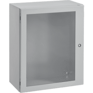 Gabinete Concept con Puerta de Ventana / 508 x 508 x 203 mm (20 x 20 x 8 in) / NEMA 4/12 / IP66 / Acero Gris Claro RAL 7035