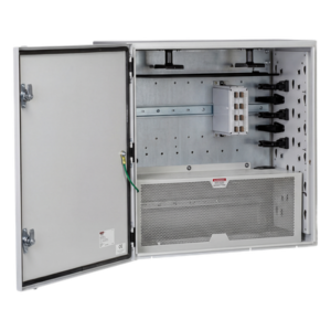 Gabinete de Zona de Instalación en Pared, Uso Industrial con Clasificación UL tipo IP66 y 4/12/4X, de 610 x 295 x 610 mm, de Acero, Color Gris