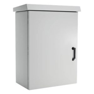 Gabinete Para Exterior OSP ComLine de 18 UR, 600 mm de Ancho, 500 mm de Profundidad De Aluminio, Color Gris Claro Con Protección NEMA 4/12/4X/3/3R; IP66