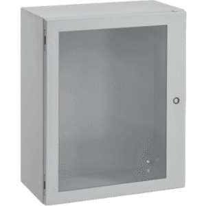 Gabinete Concept con Puerta de Ventana / 610 x 610 x 203 mm (24 x 24 x 8 in) / NEMA 4/12 / IP66 / Acero Gris Claro RAL 7035