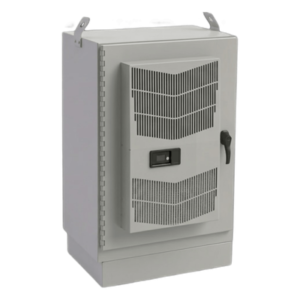 Gabinete para Exterior Tipo 4X de 22 UR / Aluminio Soldado / 1270 x 762 x 508 mm (50 x 30 x 20 in) / Exterior IP66 / Montaje Almohadilla / Aire de Precisión / Gris RAL 7035