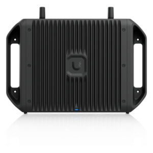 Cloud Gateway Industrial Rugerizado sin Ventilador con Puertos 10 GbE, 350W de Potencia Total para Despliegues PoE de Alta Densidad, Enrutamiento Avanzado y Almacenamiento microSD para Aplicaciones UniFi
