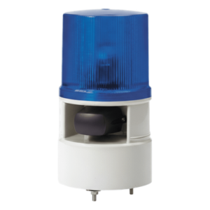 Luces de advertencia color Azul con sirena incorporada con 5 tonos máx. 105 dB en 12-24 VCD