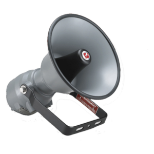 Altavoz amplificado a prueba de explosiones 302X SelecTone® Aprobado por CSFM y listado por UL y cUL para Clase I, División 1, Grupos B, C y D; Clase I, División 2, Grupo A; Clase II, División 2, Grupos F y G; Clase III 24 VCD col