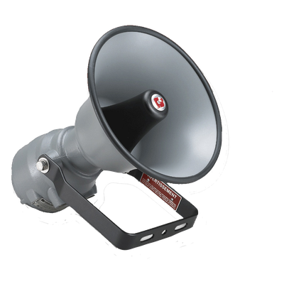 Altavoz amplificado a prueba de explosiones 302X SelecTone® Aprobado por CSFM y listado por UL y cUL para Clase I, División 1, Grupos B, C y D; Clase I, División 2, Grupo A; Clase II, División 2, Grupos F y G; Clase III 24 VCD col