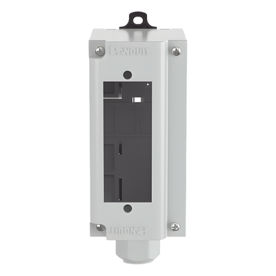 Panel de Parcheo Modular para Fibra Óptica, de Instalación en Riel DIN Estándar de 35 mm (1.38 pulgadas), Acepta Una Placa Acopladora FAP, Color Gris - Imagen 2